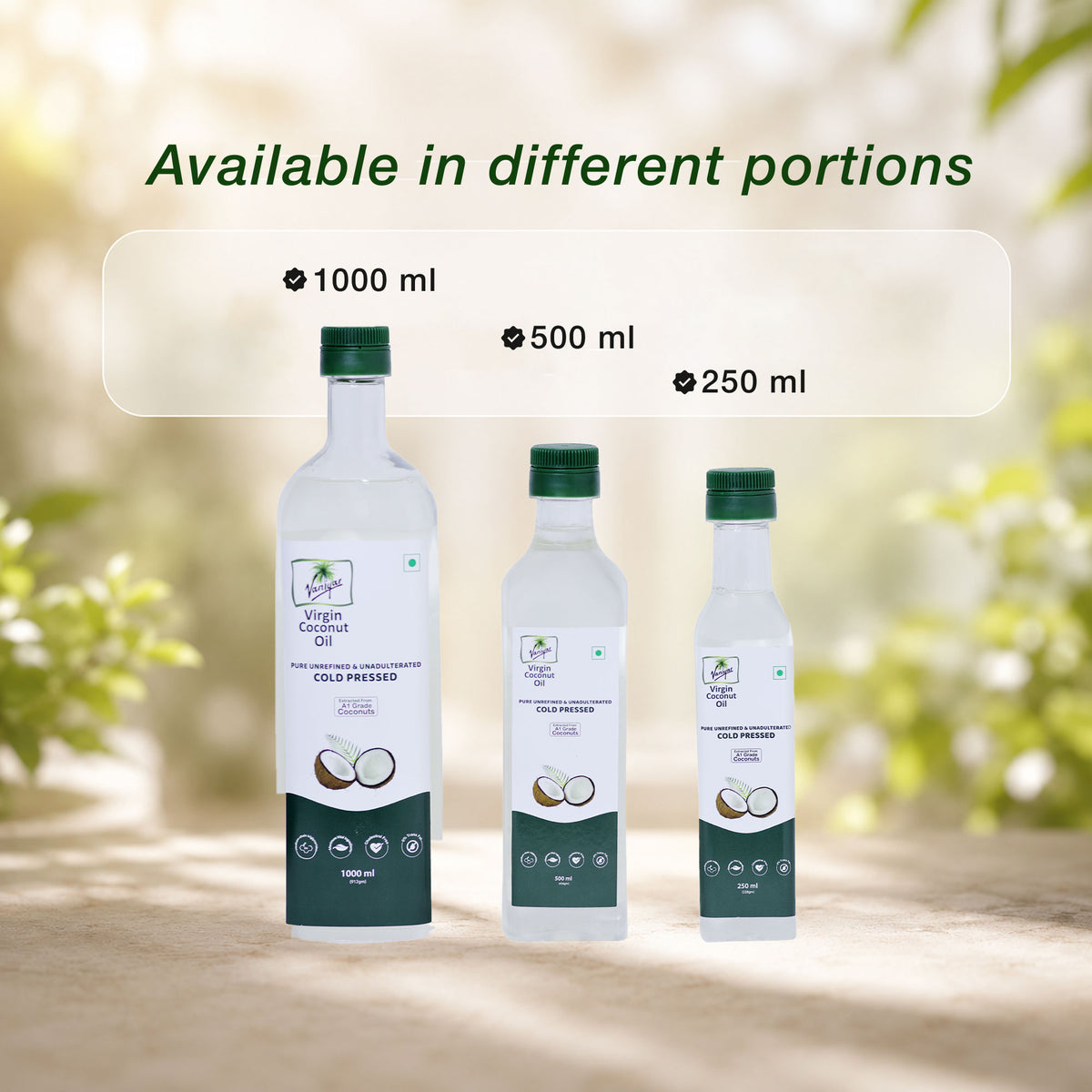 Kerala Virgin Coconut Oil, Cold-Pressed, Unrefined